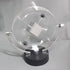 Electronic Perpetual Motion Desk Toy, Silver Cube Rotation for Home Decoration and Science Fun