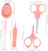 Nail Care with Cute Case Grooming Kit Including Nail Clippers Scissors Nail File and Tweezers for Newborns for Safe