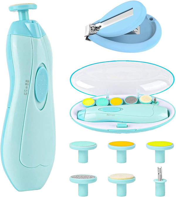 Baby Nail Electric Trimmer with with a Nail Clipper, Polish Grooming Kit