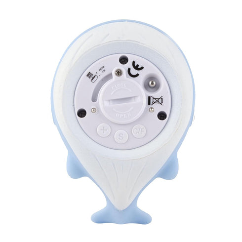 Hamwesh Baby Bath Thermometer, Whale Shaped Floating Water Thermometer with LCD Display and Silent Alarm for Newborn