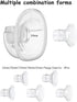 Gowing 24mm, MOMMED S18 S21, 5pcs Wearable Breast Pump Accessories, Replacement Pump Parts Flange Duckbill Valve
