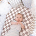 FIGEPO 4 Pack Checkered Bassinet Sheets Neutral Breathable Fitted Baby Sheets Nursery Sheets for Baby Boys or Girls