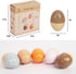 Set 5 of Colorful Wooden Egg Shakers for Kids