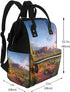 HCBPWVQA Backpack Daypacks Backpack Mommy Cactus Landscape Diaper Bag with Changing Pad and Pacifier Holder