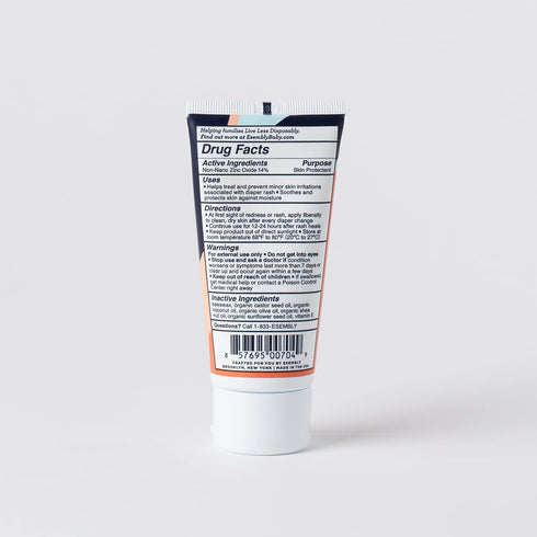 Esembly Rash Relief Cream, Organic Zinc Oxide Barrier Cream, Soothes and Heals Diaper Rash, Natural Aid for Baby Bottom