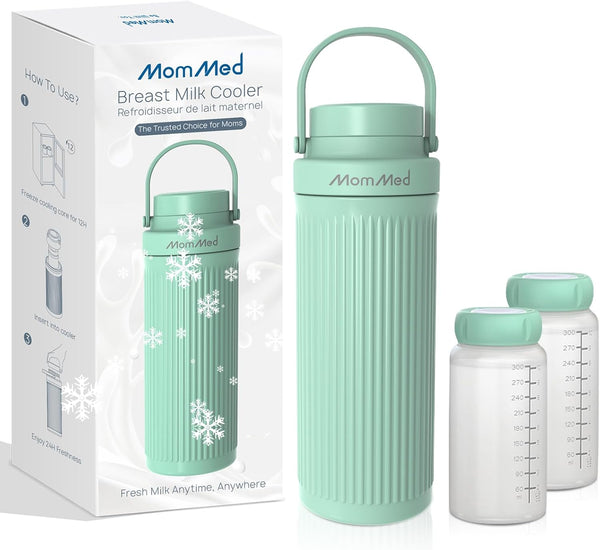 MomMed Breast Milk Cooler, Upgraded Rapid Cooling to 43F in 1 Hour,