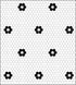Itsy Bitsy Mini Black and White Hexagon Flower Tile Dollhouse Flooring Wallpaper 1:12 Scale Peel