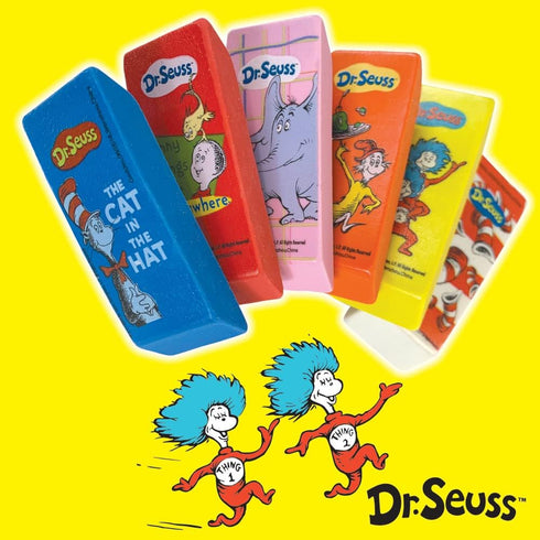 Raymond Geddes Dr Seuss Beveled Erasers for Kids - Pack of 48