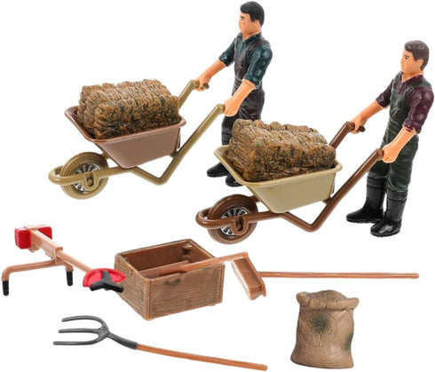 12pcs Farm Accessories Model Sand Tray Miniatures, Miniature Tools for Crafts, Farm Playset for Kids