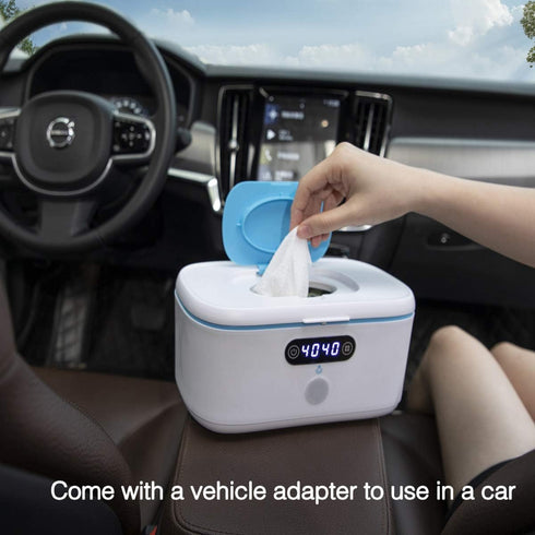 Bellababy Wipe Wamer for Vehicle and Home Use, Baby Wet Wipes Dispenser and Diaper Wipe Warmer with Night