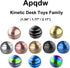 2.17'' 8-12 (55MMM, Kinetic Desk Toys, Kinetic Spinning Desk Toy Ball, Adults Fidgets for Anxiety and Stress, Fidget