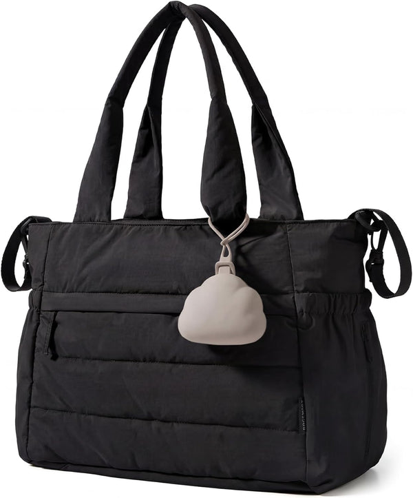 BAGSMART Diaper Bag Tote, Hospital Bag for Labor Delivery, Puffy Maternity Travel