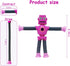 Veakeqe 16 PCS Suction Cup Robot Toy,Shape Changing Telescopic Pop Tubes Autism Sensory Toy Kids Girls Boys Toddlers