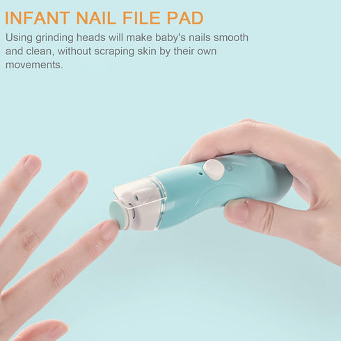 CTIRCHIU 24pcs Trimmer Nail File Pads Electric Nail Replacement Pads for Smooth Lightweight Portable Go Use
