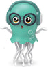 Qxbuhe Dancing Octopus Toy,Smart Tentacle Explorer,Crawling Dancing Automatic Obstacle Sensor Toys,Electric Crawling