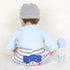 ENADOLL Reborn Baby Doll, Realistic Silicone Vinyl Baby Blue Dog Boy, 16 inch Weighted Soft Body