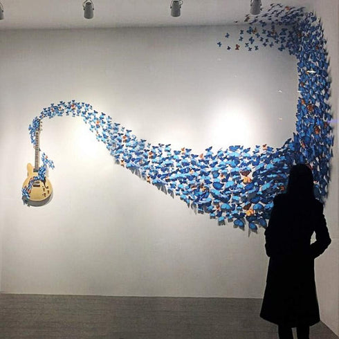 24pcs 3D Vivid Butterfly Art Wall Stickers, DIY Decor for Nursery, Bathroom & Office
