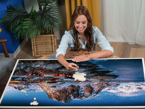 Ravensburger Hamnoy, Lofoten 3000 Piece Jigsaw Puzzle for Adults - Premium Quality, Durable Blueboard