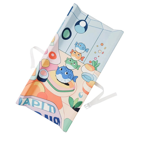 MENGLANSI Long Lasting Diaper Changing Pad Cartoon Pattern Station for Quick Cleanup and Easy Maintenance Easy