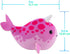 (Narwhal + Orca) Fish 2-Pack B - Small Stuffed Animals with Motor Inside for Ocean Party Favors