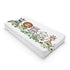 Baby Safari Animals Changing Pad Cover, Cute Lion Elephant Giraffe Zebra, 32"x16" Green Eucalyptus Leaves