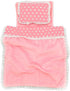Ferberbears Playset 8-12 Inches Baby Doll Accessories Doll Bedding Kit Soft Blanket Mattress Pillow Fits Doll for Girls