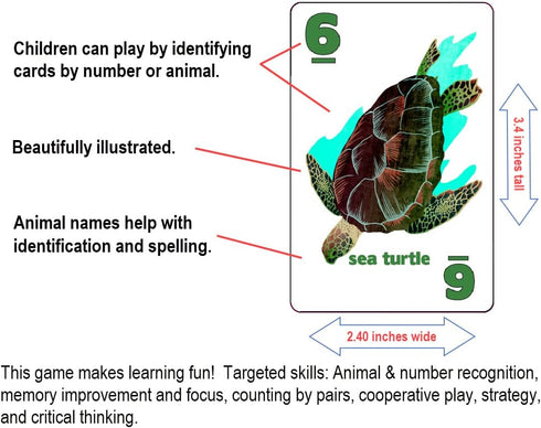 GO Fish Untamed Oceans Card Game for Kids 4-8 - Play Old Maid & Slap Jack - Family Game Night Fun