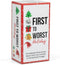 FIRST TO WORST Holiday Edition Party Game - A Festive Card Game