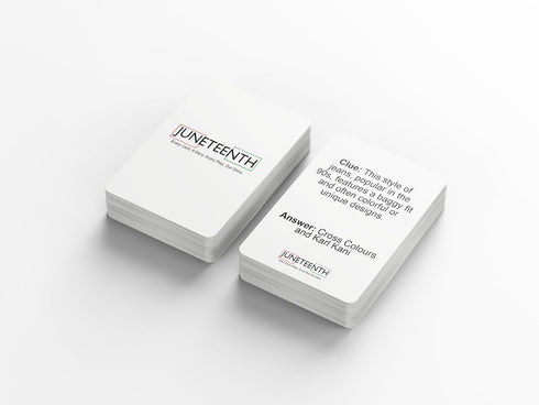 Juneteenth Cultural Trivia Game - Dive into Black History with Engaging Trivia Cards for Family Fun