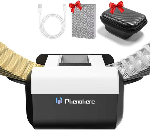 Rechargeable Automatic Card Shuffler Dual Modes (Auto & Semi-Auto), 12 Deck Capacity