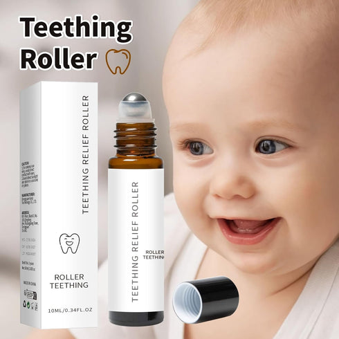 (10ML,2PCS) (2) Mamas Teether, Teething Roller All Natural for Babies, Velaria N-atural Relief Roller with Chamomile