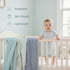 47x47 Inch 3 Pack, Muslin Swaddle Blankets for Newbron, Receivig Blankets for Boys, Large Soft Brethable Lightweight