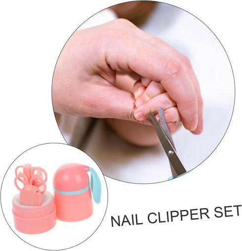 Yardwe Nail Care Professional Grooming Kit Clippers Scissors File and Tweezers for Newborns Includes Electric Nail File