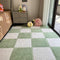 YISLEND 12Pcs Interlocking Carpet Tiles,12"x 12" Plush Interlocking Foam Carpet Tiles with Border,Fluffy