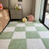 YISLEND 12Pcs Interlocking Carpet Tiles,12"x 12" Plush Interlocking Foam Carpet Tiles with Border,Fluffy