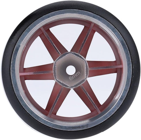 GoolRC 1/10 Drift Car Tires Hard Tyre Replacement Set of 4 for Traxxas HSP Tamiya HPI Kyosho On-Road Drifting (Red)
