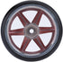 GoolRC 1/10 Drift Car Tires Hard Tyre Replacement Set of 4 for Traxxas HSP Tamiya HPI Kyosho On-Road Drifting (Red)