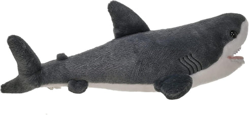 Wild Republic 13 Inches Great White Shark Plush, Stuffed Animal, Plush Toy, Gifts for Kids, Cuddlekins