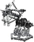 3D Metal Puzzles for Adults - Dragon Crossbow Building Kits, 815Pcs Mechanical Models for Brain Teasers