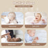 100% 10 Pack 12x12in Yoofoss Muslin Baby Washcloths Organic Cotton Face Towels Wash Cloths for Baby Soft and Absorbent