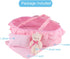 Baby Doll Cradle Bassinet, Portable Doll Carrier with Soft Pillow and Quilt for Smaller Dolls