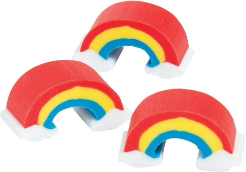 Mini Rainbow Erasers, Bulk Set of 300, Great for Classroom Giveaways and Party Favors