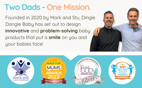 Dingle Dangle - Diaper Changing Headband & Mobile for Crib, Pushchair or Car Seat - Funny Baby Gifts - Great Baby