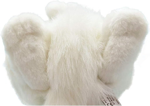 Rabbit Plush Animal Toy, 13", White - Hansa