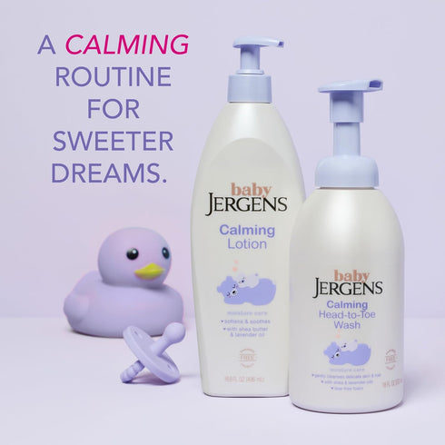 16.8 Oz Jergens Baby Calming Lotion, Baby Calming Lotion, Lavender Baby Lotion, Baby Moisturizer with Shea Butter