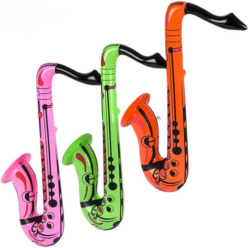 24 (Dozen) Rhode Island Novelty Saxophone Inflate