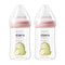 Oberni 240ml Baby Bottles, 8 Oz Wide-Neck Milk Feeding Bottle with Size