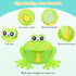 HengGL 24 Light Up Baby Bath Bubble Toys,Tub Big Frog Automatic Bubble Maker Blower with Music Baby Fun Shower Toys