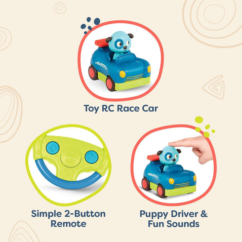 2 2+ B. toys Remote Control Car for Toddlers, Kids Remote with Big Buttons Fast RC Vehicle with Fun Sounds Years Riding
