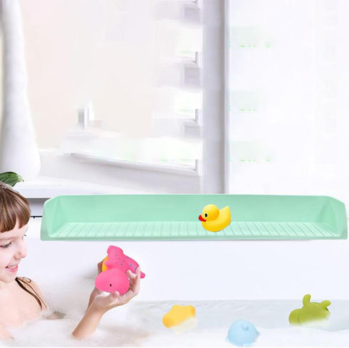 Generic Counter Splash Guard for Bathtub | Silicone Bathroom Shield - Bath Tub Splash Guard for Kids,for Bathroom